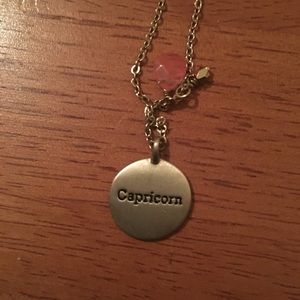 Gold Tone Express Capricorn Astrology Necklace
